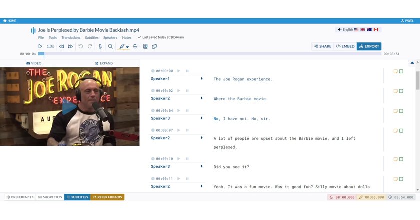 Sonix allows multiple users to collaborate on a single piece of content.