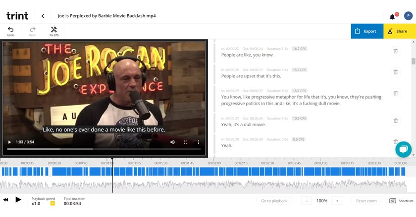 Trint can transcribe videos in more than 30 languages.