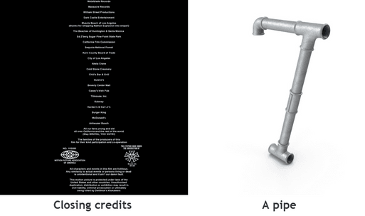 A DL model classifies end credits as a pipe